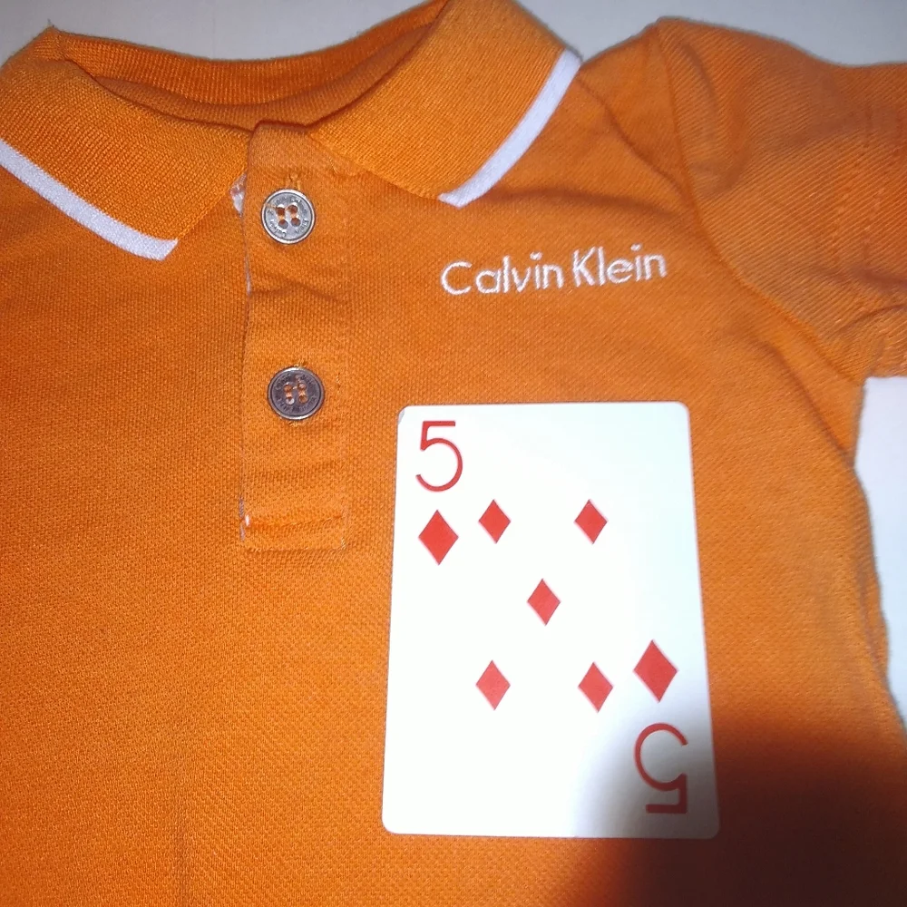 5 For $25 Calvin Klein Onesie Polo Top
